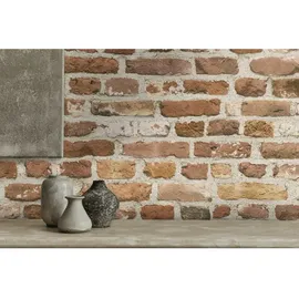 A.S. Création Vliestapete Backsteine Rot Orange