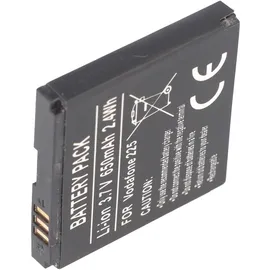 AccuCell Akku passend für Handy Vodafone 246, 225, 125 Abmessungen beachten 37,85x37,85x5,7mm