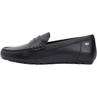 Tommy Hilfiger Flag Leather Driver Loafer Schwarz 36