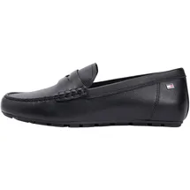 Tommy Hilfiger Flag Leather Driver Loafer Schwarz 36
