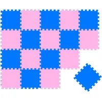 LittleTom Puzzlematte dunkelblau/pink 20-tlg.