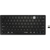 Kensington Multi-Device Dual Wireless Compact Keyboard - Tastatur - kabellos - 2.4 GHz, Bluetooth 3.0, Bluetooth 5.0 - Englisch Schwarz