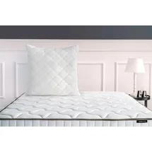 Yatas Bedding Kopfkissen Superwashed Wolle 80 x 80 cm Weiß