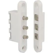 Amig 3P Türkontakt für elektrische Schlösser 2-poliger Anschluss Weiß 71 x 14 mm