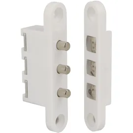 Amig 3P Türkontakt für elektrische Schlösser 2-poliger Anschluss Weiß 71 x 14 mm