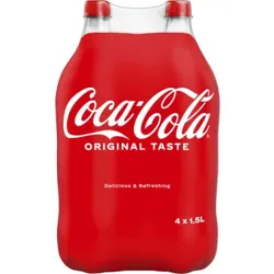Coca-Cola Coca Cola Originalgeschmack 4x1.5L [inkl. 1.00 € Pfand]