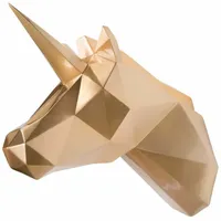 KUNSTLOFT Skulptur, Gold, Stein, 17x36x40 cm, Dekoration, Skulpturen &