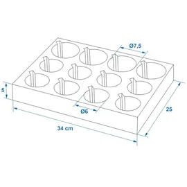 PRO PLUS Geschirrhalter 34 x 25 cm anthrazit