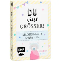 Edition Michael Fischer Du wirst größer! Meilenstein-Karten für Babys 1. Jahr: Karten für besondere Erinnerungsfotos - Für Mädchen & Jungs