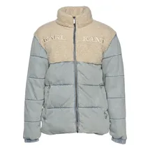 Karl Kani Retro Denim Teddy Puffer Jacket light dirty blau 32
