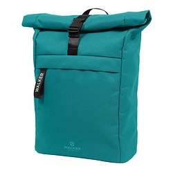 Walker Schulrucksack Roll Top Kunstfaser grün