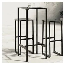 vidaXL Bartisch 50 x 50 x 110 cm Schwarz