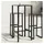 vidaXL Bartisch 50 x 50 x 110 cm Schwarz