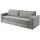 furn.design Schlafsofa hellgrau Textil, Nachbildung, 3-Sitzer mit Bettfunktion Pesaro Cord Couch mit Bettkasten | grau