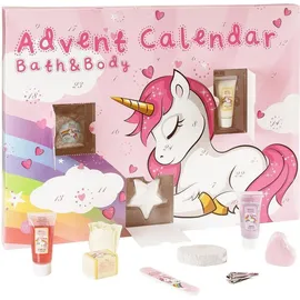 Accentra Adventskalender EINHORN gefüllt mit Pflege Beautyartikeln