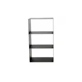feueranker® Brennholzregal Edelstahl verschiedene Größen Schwarz