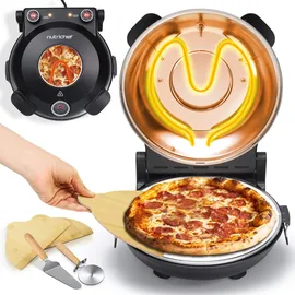 NutriChef Pizzaofen Black