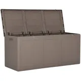 vidaXL Garten-Aufbewahrungsbox 270 L Braun PP-Holzoptik