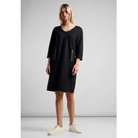 STREET ONE Sweatkleid - schwarz