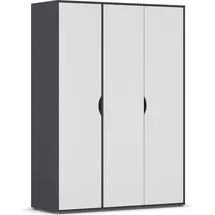 Rauch Drehtürenschrank RAUCH "Kleiderschrank Schrank Garderobe Wäscheschrank NARAI viel Stauraum", grau (graumetallic, alpinweiß), B:140cm H:194cm T:53cm, Holzwerkstoff, Schränke, Drehtürenschrank, Griffausfräsungen für eine grifflose Optik TOPSELLER MADE IN