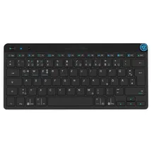 JLAB Go Wireless Keyboard, schwarz, USB/Bluetooth, DE (IEUDEKGOKEYBRBLK4)