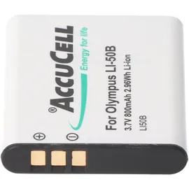 AccuCell Akku passend für Olympus LI-50B Akkutyp D-Li92, DB-100, VW-VBX090, Sony NP-150