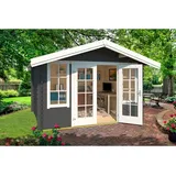 Lasita Maja Gartenhaus Robin 2,8 x 1,49 m Grau