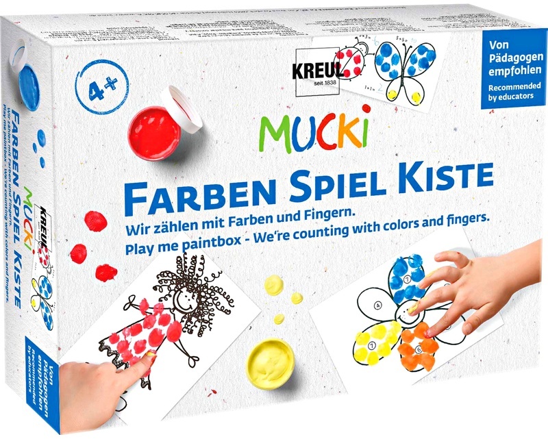 Fingerfarbe Mucki Farbenspielkiste - Zählen Mit Farben Und Fingern