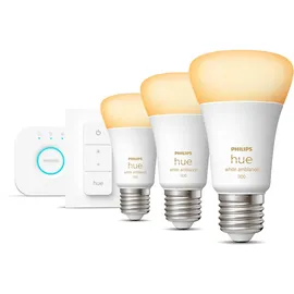 Philips Hue White Ambiance E27 1100 lm 11 W 3 St.