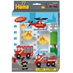 Hama® Bügelperlen Set Feuerwehr mehrfarbig