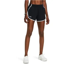 Under Armour Fly-By Shorts Damen Schwarz/Weiß S