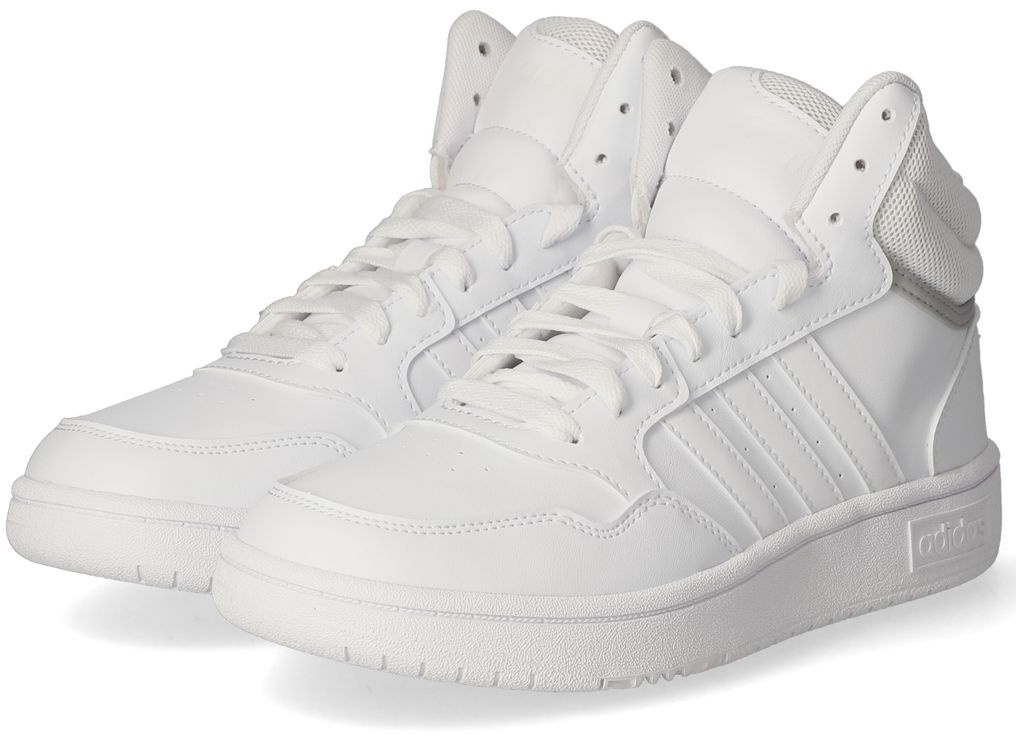 adidas Jungen-High-Top-Sneaker HOOPS MID 3.0 K Weiß, Farbe:weiß, UK Größe:4