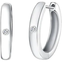 Lulu & Jane Diamant-Creolen Sterling Silber Diamant in Silber   Damen 