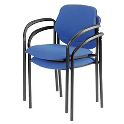 2 Nowy Styl Besucherstühle Styl blau Stoff