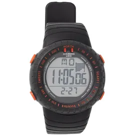 leandro lido "Vescia" Unisex Sport Uhr schwarz/orange-Größe:Einheitsgröße