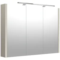 welltime Badezimmerspiegelschrank »Joy«, in unterschiedlichen Breiten, mit LED, IP 44, FSC®, grau