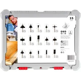 Bosch Professional HM Fräser-Set 15-tlg. 2607017472