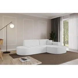 altdecor Ecksofa Ottomane Rechts TARO-L1 - 243x171x79,5 cm Weiß