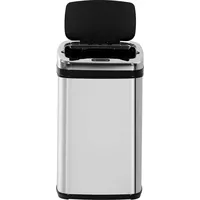 Edelstahl Automatik Sensor Mülleimer Abfalleimer IR Sensor mit/ohne Inneneimer rund viereckig (30L/viereckig)