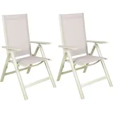 Garden Pleasure ENOLA Hochlehner 59,5 x 73 x 107 cm grau 2 St.