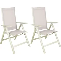 Garden Pleasure ENOLA Hochlehner 59,5 x 73 x 107 cm grau 2 St.