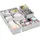 mDesign Aufbewahrungsbox Punkte 10,2 cm 5-tlg. grau/weiß