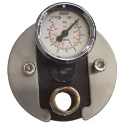 UNGER HiFloTM Membran-Druckrohr 18043 , Abdeckplatte oben mit Manometer für RO60S