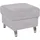 sit&more Hocker Arngast Luxus-Microfaser 58 x 48 x 58 cm Silber