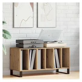 vidaXL Schallplattenschrank Artisan Eiche 100 x 38 x 48 cm Braun Holzwerkstoff