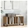 vidaXL Schallplattenschrank Artisan Eiche 100 x 38 x 48 cm Braun Holzwerkstoff