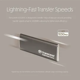 Transcend ESD265C 500 GB USB 3.2 Grau TS500GESD265C