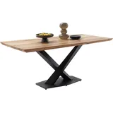 Esszimmer Tisch 200x100 cm in Eiche massiv geölt - GLINA-06 - Braun