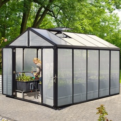 Vitavia Aktionsangebot (inkl. 100 Euro Zubehör): Gewächshaus "Zeus Comfort 10000",schwarz,10 m2