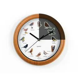 MAXXMEE Wanduhr mit Vogelstimmen - 25cm